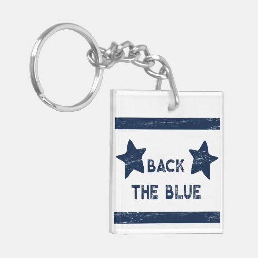 CUSTOM Zurück zum blauen Schlüsselanhänger (Vorderseite links)