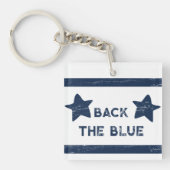 CUSTOM Zurück zum blauen Schlüsselanhänger (Vorderseite)