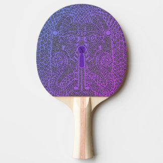 CustomAbstract Dragon Ping Pong Paddle lilac/black Tischtennis Schläger