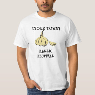 Customaizable Knoblauch-Festival-Shirt T-Shirt