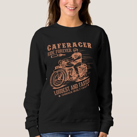 Custombike Custom Bikes Bike Motorcycles Oldschool Sweatshirt (Vorderseite)