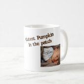 CustomCutest Pumpkin Cartoon Halloween Orange Text Kaffeetasse (VorderseiteRechts)