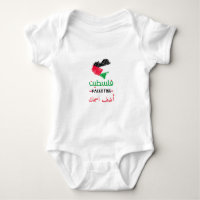 Custome Baby Palestine heart