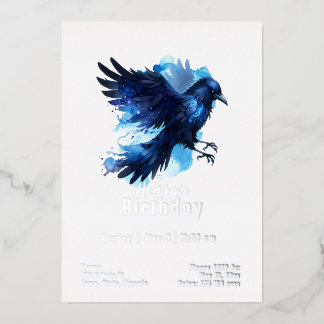 Custome Crow Birthday Folieneinladung