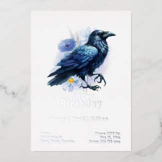 Custome Crow Birthday Folieneinladung