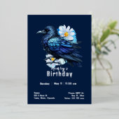 Custome Crow Birthday Folieneinladung (Stehend vorne)