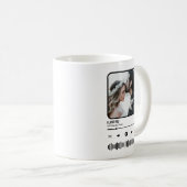 Custome Foto Song Playlist Couple Valentine's Day Kaffeetasse (VorderseiteRechts)
