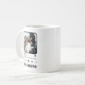 Custome Foto Song Playlist Couple Valentine's Day Kaffeetasse (Vorderseite Links)