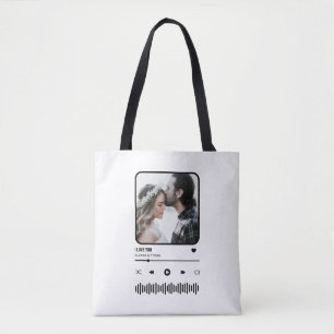 Custome Foto Song Playlist Couple Valentine's Day Tasche