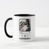 Custome Foto Song Playlist Couple Valentine's Day Tasse (Links)