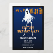 CUSTOME HALLOWEEN COSTUME BIRTHDAY PARTY EINLADUNG (Vorne/Hinten)