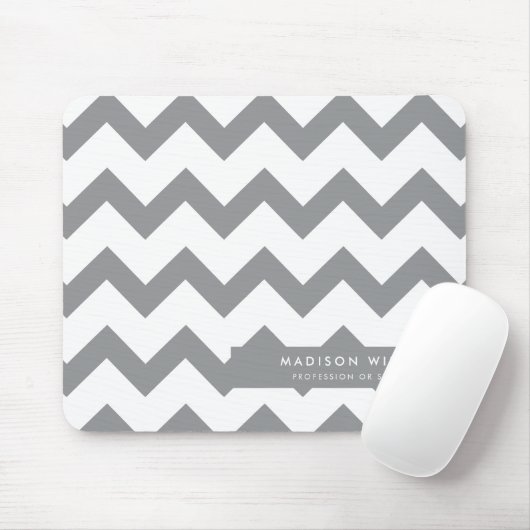 Custome Minimal Modern Zigzag Mouse Pad Mousepad (Mit Mouse)