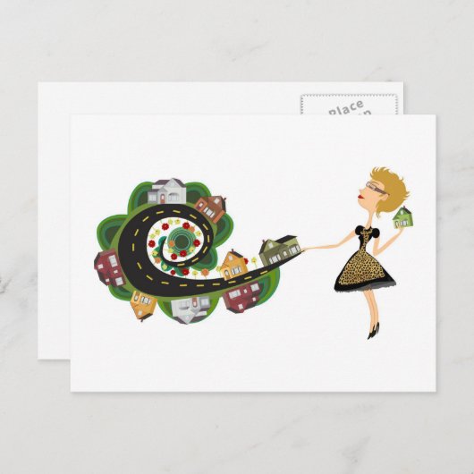 Custome Real Anwesen Postkarte (Vorne/Hinten)