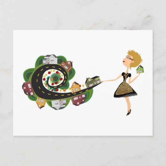 Custome Real Anwesen Postkarte (Vorderseite)