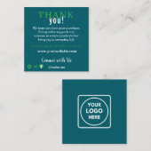 Customer Appreciation Business Note Card Begleitkarte (Vorne/Hinten)