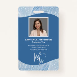 Customer Employee Photo, Qr Code, Logo, Name Ausweis