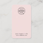 Customer Feedback QR Pink Business Review Code Visitenkarte (Rückseite)