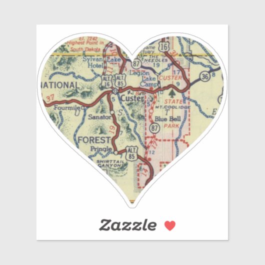 Customer SD Map Aufkleber (Blatt)