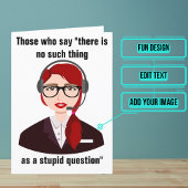 Customer Service Rep Funny Birthday Card Karte