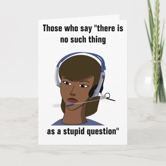 Customer Service Rep Funny Birthday Karte (Vorderseite)