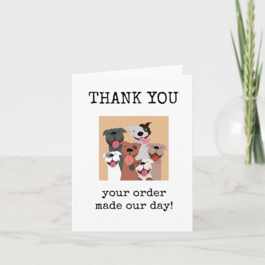 Customer Thank You, Appreciation Card Karte (Vorderseite)