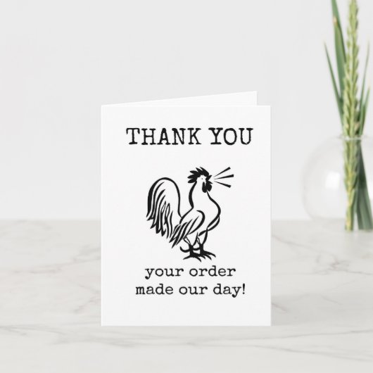 Customer Thank You, Appreciation, Cute Karte (Vorderseite)