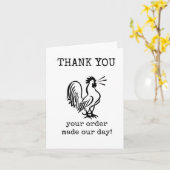 Customer Thank You, Appreciation, Cute Karte (Gelbe Blume)