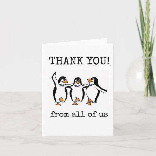 Customer Thank You Card, From All of Us, Funny Karte (Vorderseite)