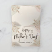 CustomFrohe Muttertag Highland Kuh Neutral Boho Karte (Innenseite)