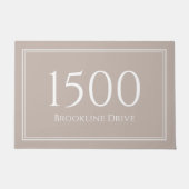 CustomHouse Number Doormat Fußmatte (Vorderseite)