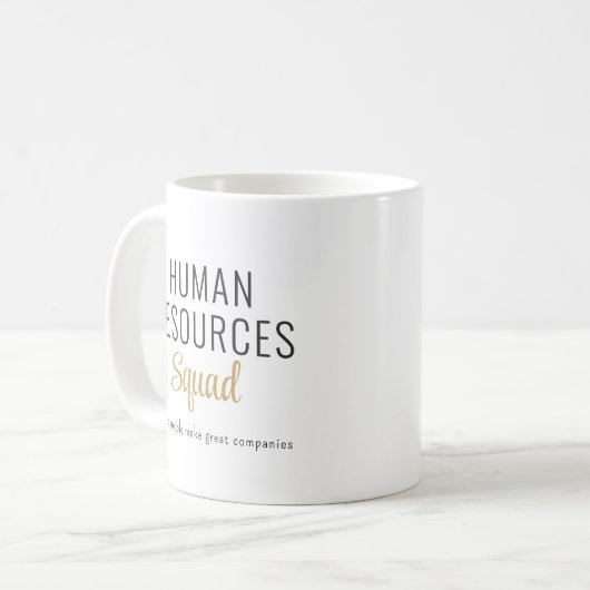 CustomHumanResources Personalisiert Kaffee-Tasse Kaffeetasse (Vorderseite Links)
