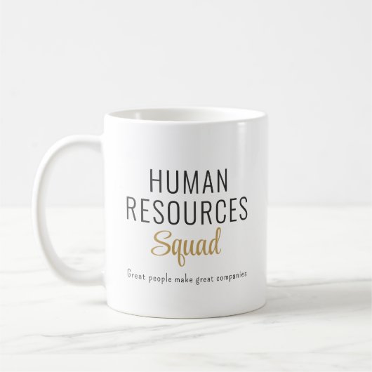 CustomHumanResources Personalisiert Kaffee-Tasse Kaffeetasse (Links)