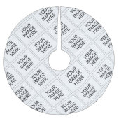 #CustomImageLogoTreeSkirts Polyester Weihnachtsbaumdecke (Vorderseite)