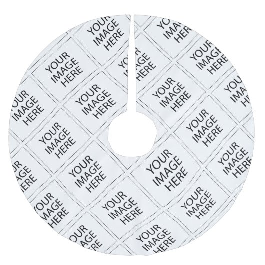 #CustomImageLogoTreeSkirts Polyester Weihnachtsbaumdecke (Vorderseite)