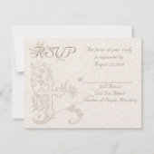 CustomInvites Cross Blüh Wedding RSVP Card (Vorderseite)
