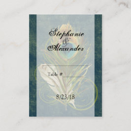 CustomInvites Peacock Feather Wedding Platzkarten