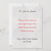 Customisable 2 Photo Traditional Christmas Card (Rückseite)