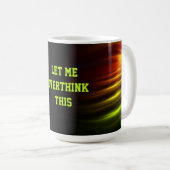 Customisable abstract fun message space futurist kaffeetasse (VorderseiteRechts)