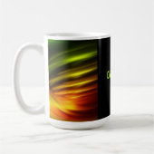 Customisable abstract fun message space futurist kaffeetasse (Links)