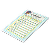 Customisable ADHD KIds Daily Checklist Notepad Notizblock (angewinkelt)