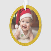 Customisable Baby's First Christmas Acrylic Ornament (Vorderseite)