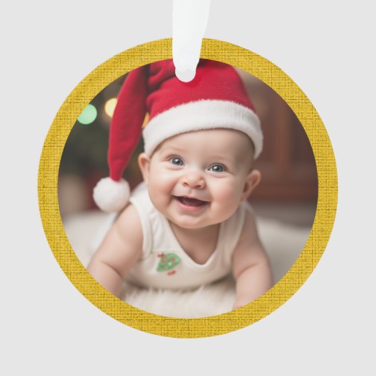 Customisable Baby's First Christmas Acrylic Ornament (Vorderseite)