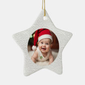 Customisable Baby's First Christmas Star Keramik Ornament (Rechts)