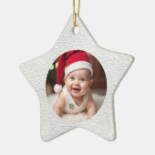 Customisable Baby's First Christmas Star Keramik Ornament (Links)