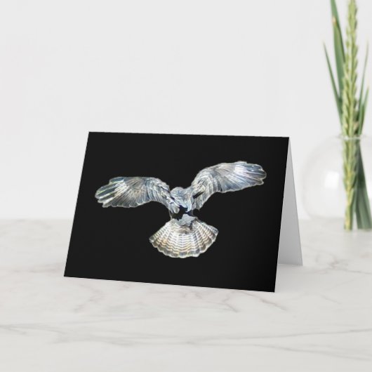 Customisable Buzzard Fanned Wings Greeting Card Karte (Vorderseite)