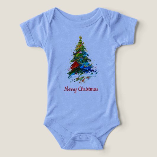 Customisable Christmas Tree Oil Painting Onepiece (Design Vorderseite)