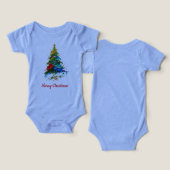 Customisable Christmas Tree Oil Painting Onepiece (Design Vorderseite & Rückseite)