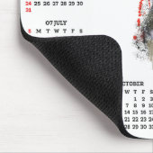 Customisable Cute Blue Heeler Dog Calendar Mousepad (Ecke)