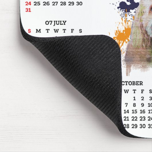 Customisable Cute Cavapoo Dog Calendar  Mousepad (Ecke)