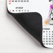 Customisable Cute Dalmatian Dog Calendar Mousepad (Ecke)